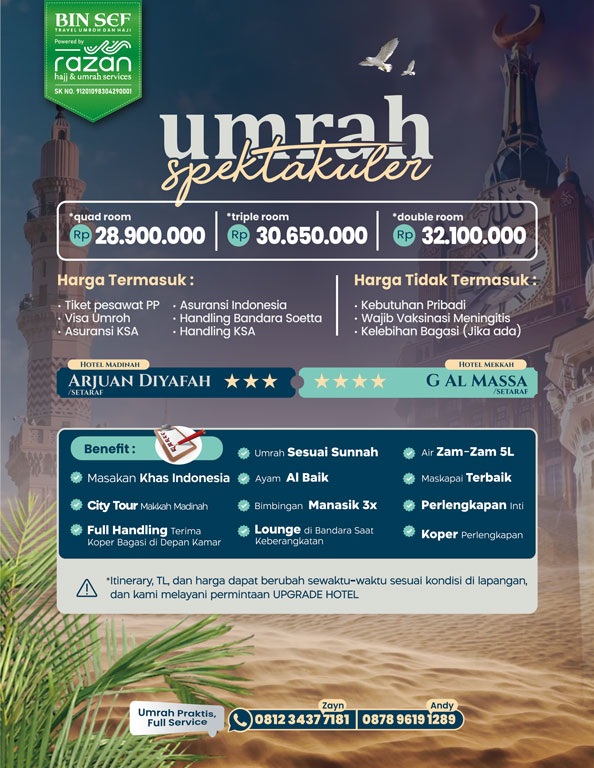 Umroh Khusyuk Bersama Ustadz Zayn Bin Sef, Lc, - Gambar 1
