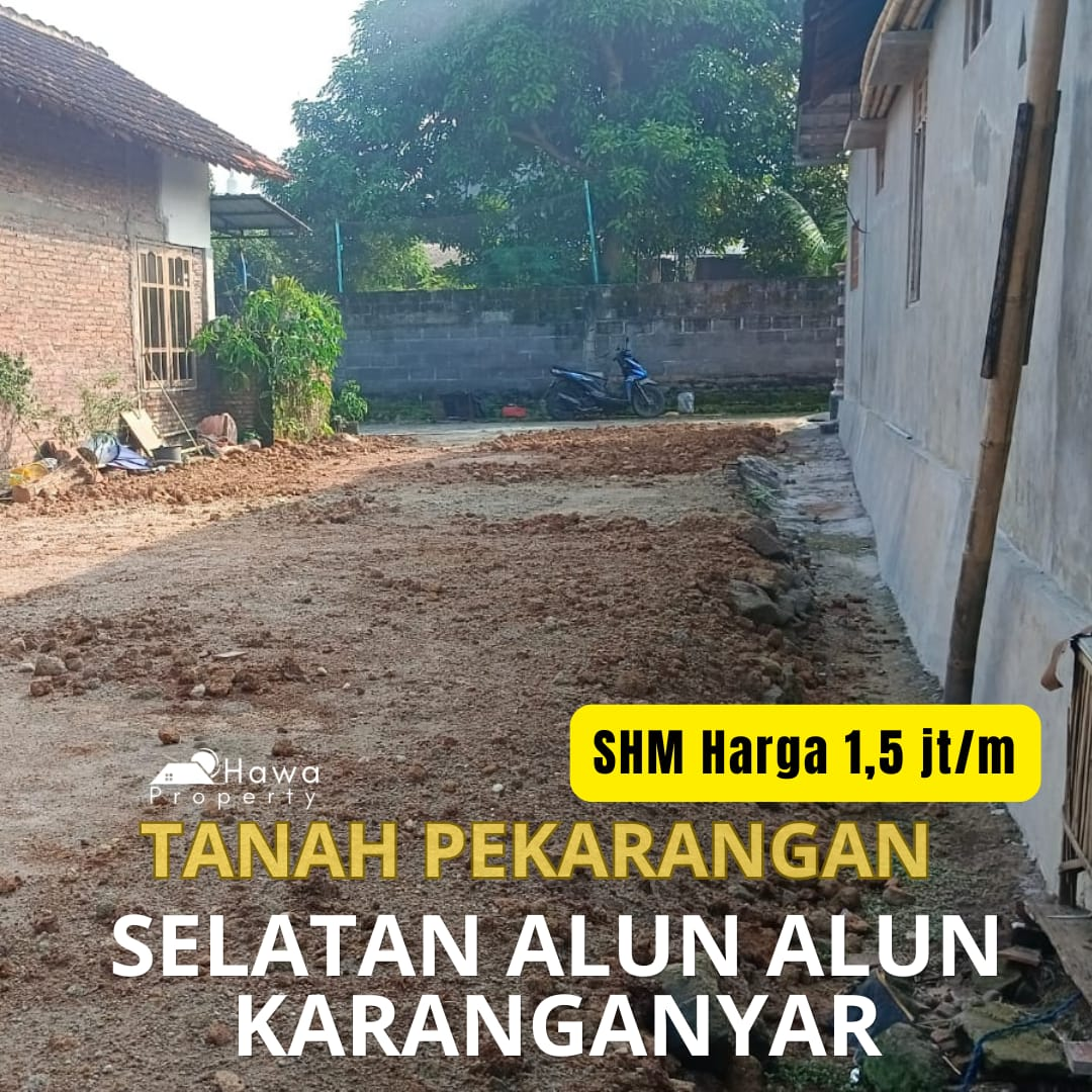 DIJUAL TANAH KAVLING PEKARANGAN Selatan Kantor Kabupaten & Alun-Alun Karanganyar Kota