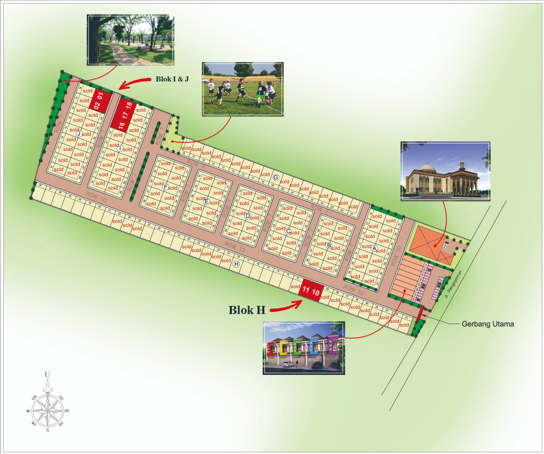 Siteplan Timur Sentosa Village